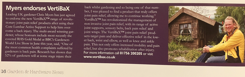 VertiBaX: Flexible Gardening Lower Back Injury Support VB120GS