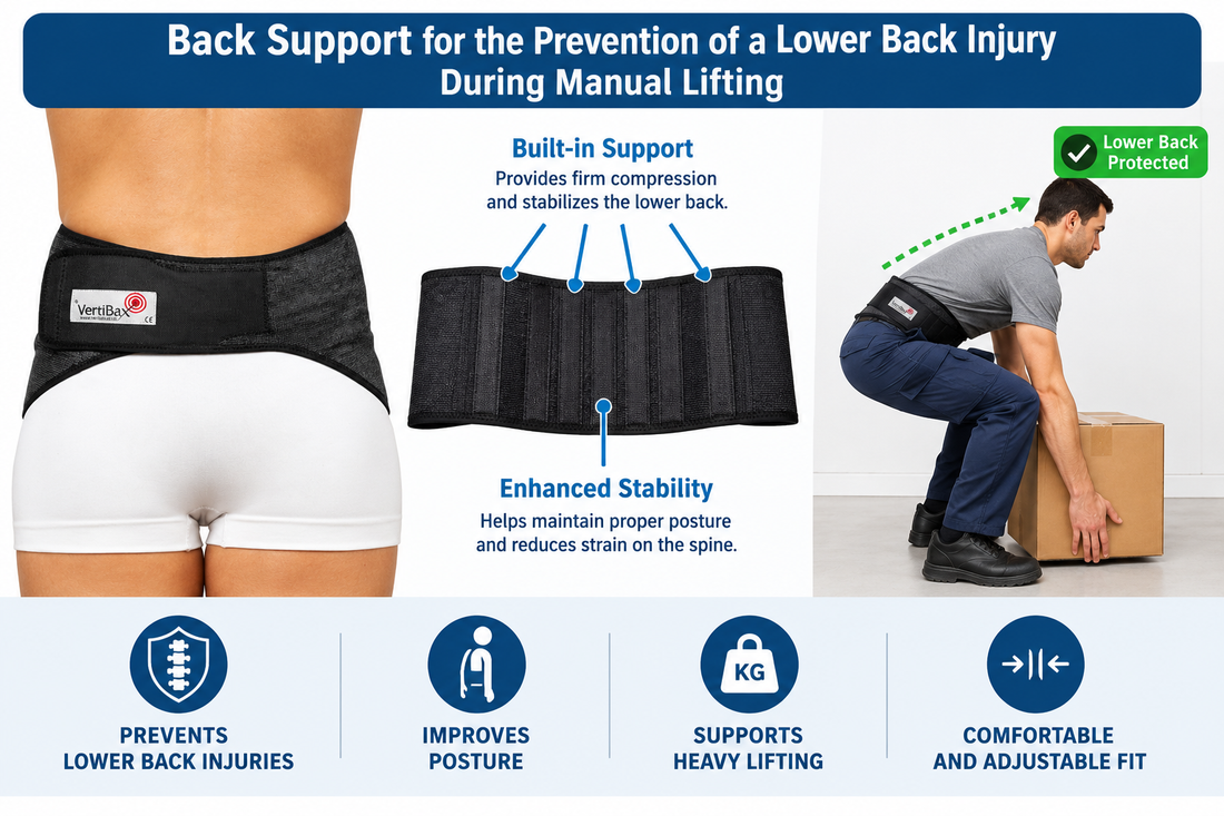 What is the best lower-back injury-prevention support for manual labour?