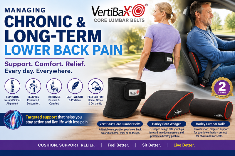 Managing Long Term Lower Back Pain - Belts, Rolls and Wedges