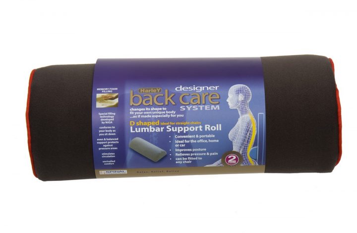 Harley D Shaped Memory Foam Lumbar Roll –  Back Support Cushion HL4082