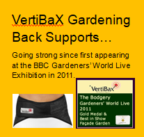 VertiBaX Gardening Back Supports – BBC Gardeners’ World Live Gold Medal Award Winning Show Garden 2011